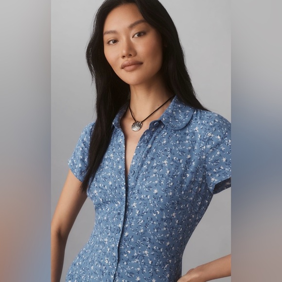 Anthropologie x Reformation Wilma Midi Dress Size 10 NWT - Picture 2 of 15